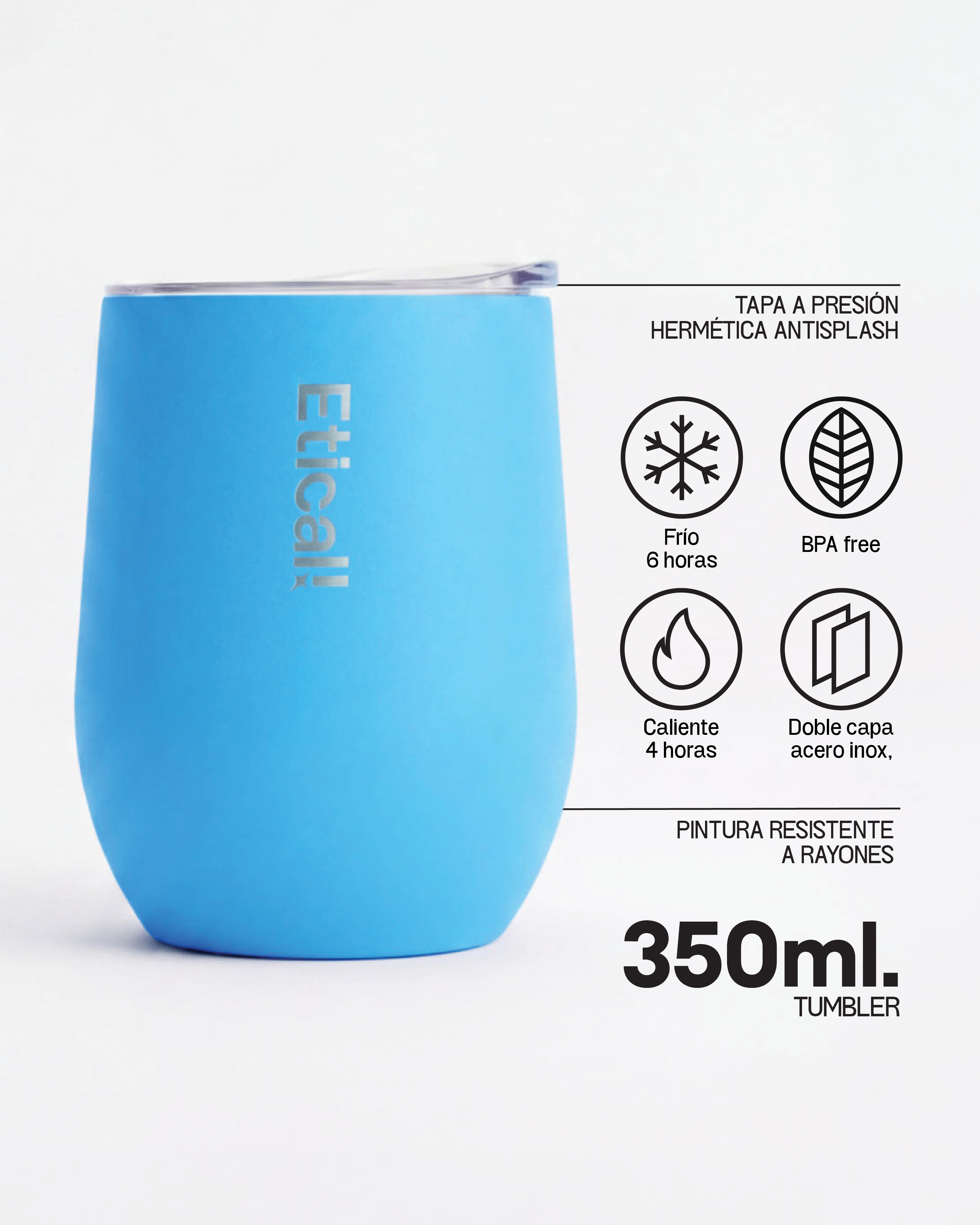 Etical Tumbler Azul Ibiza 350ml