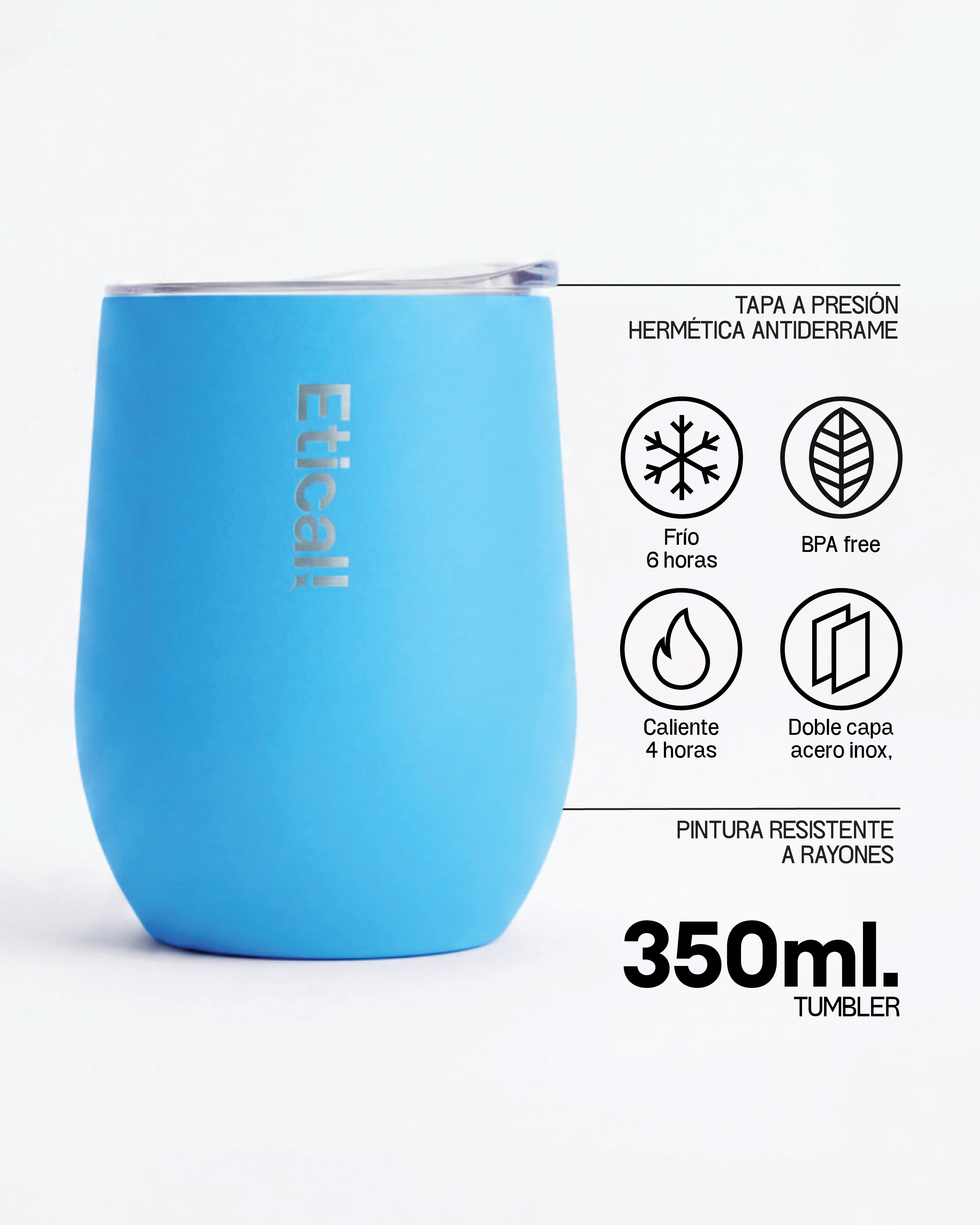 Etical Tumbler Azul Ibiza 350ml