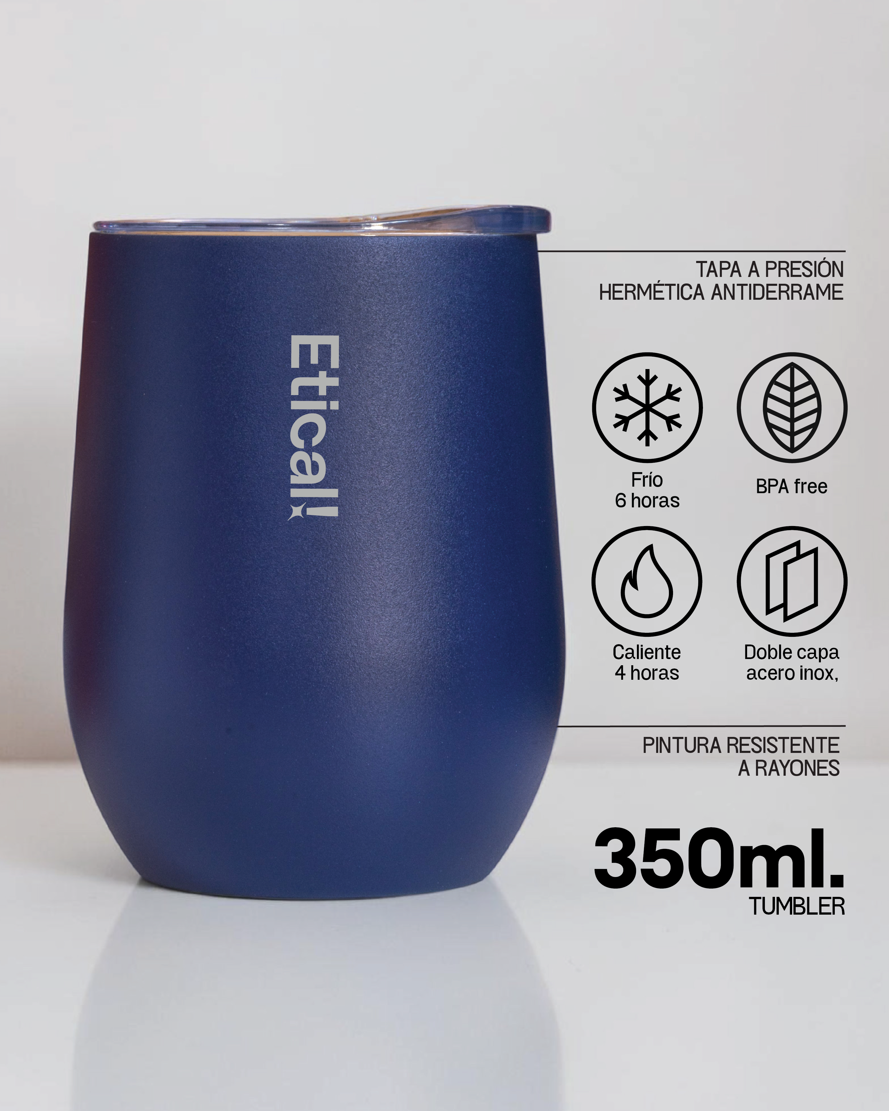 Etical Tumbler Azul Marino 350ml