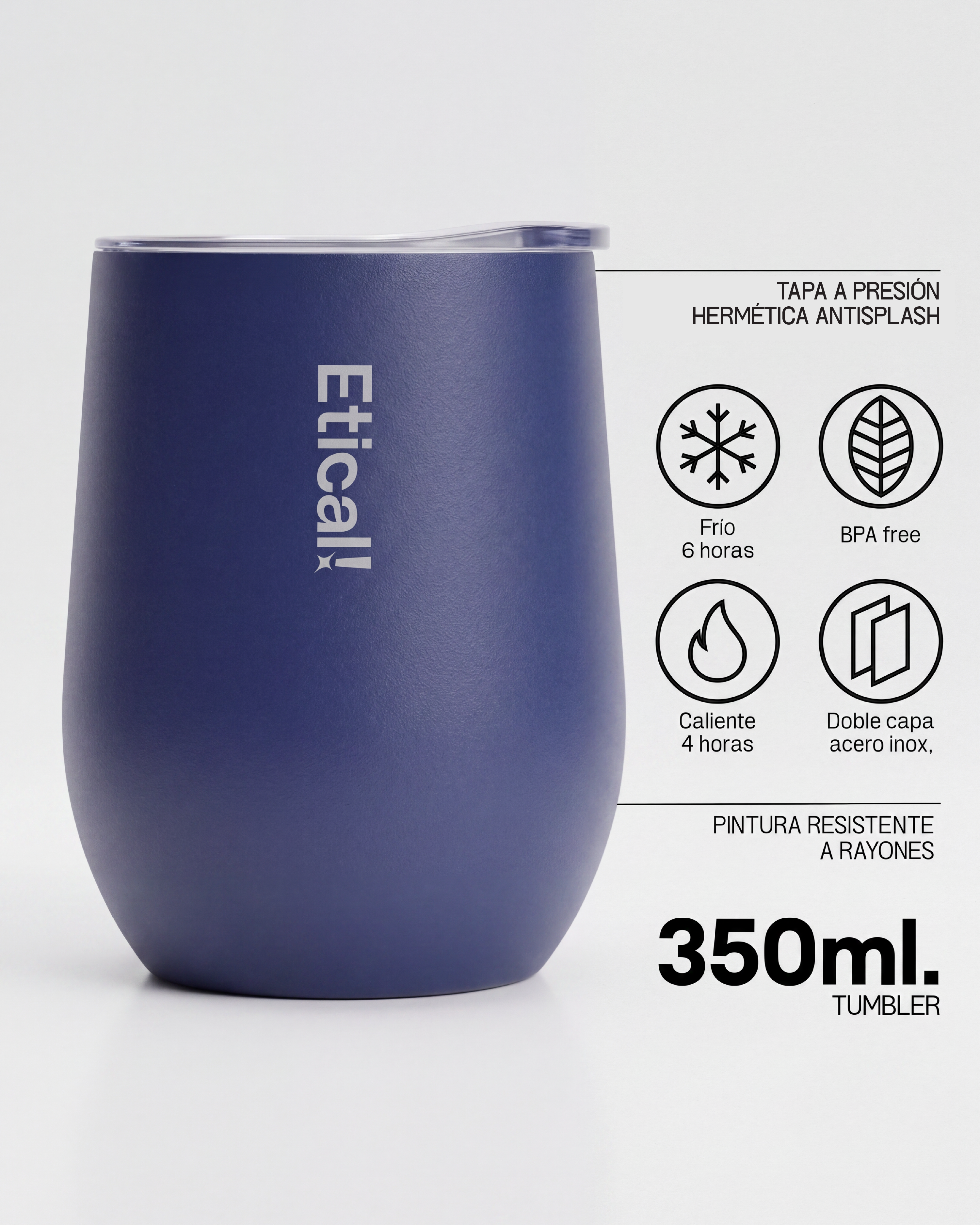 Etical Tumbler Azul Marino 350ml