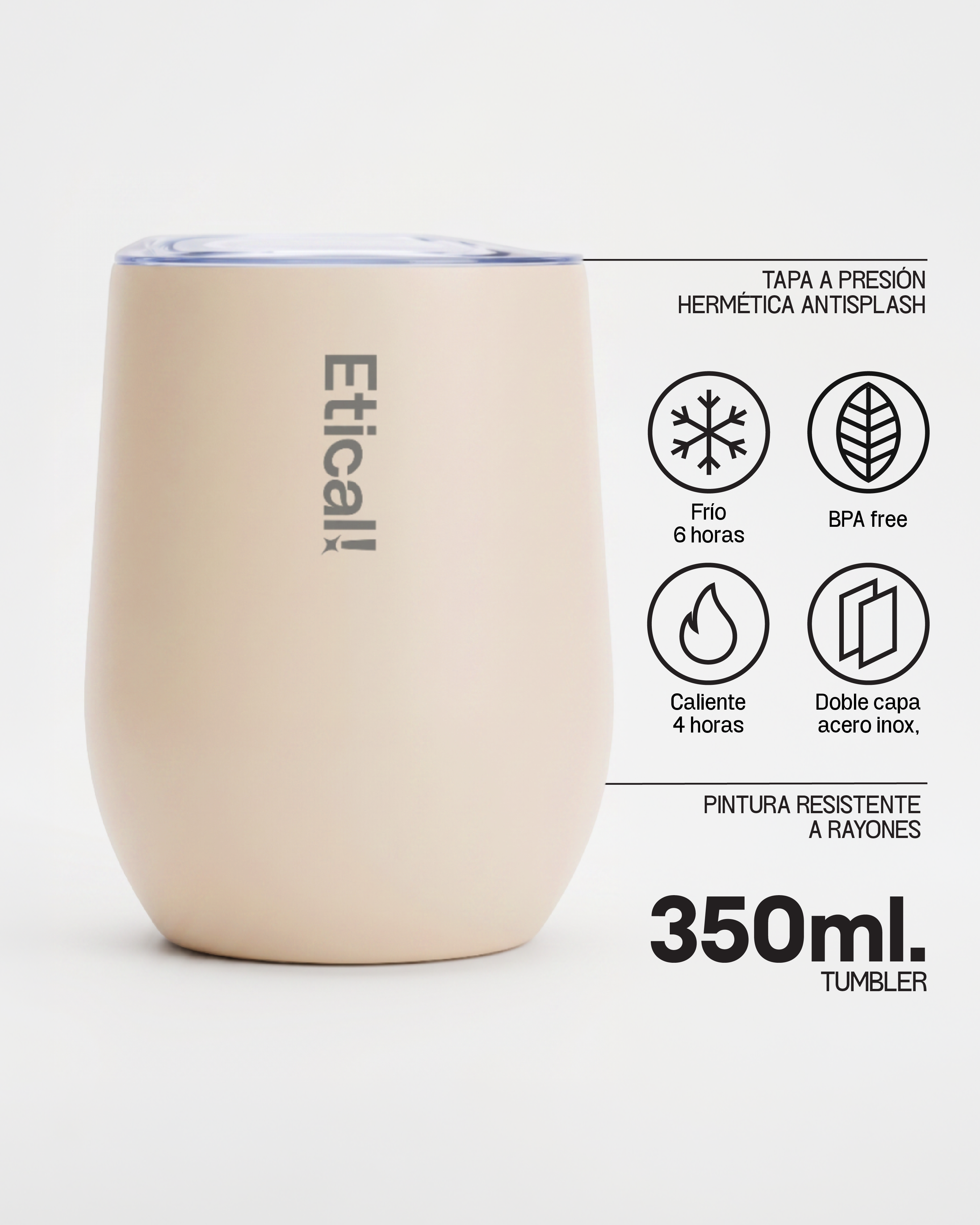 Etical Tumbler Crema 350ml