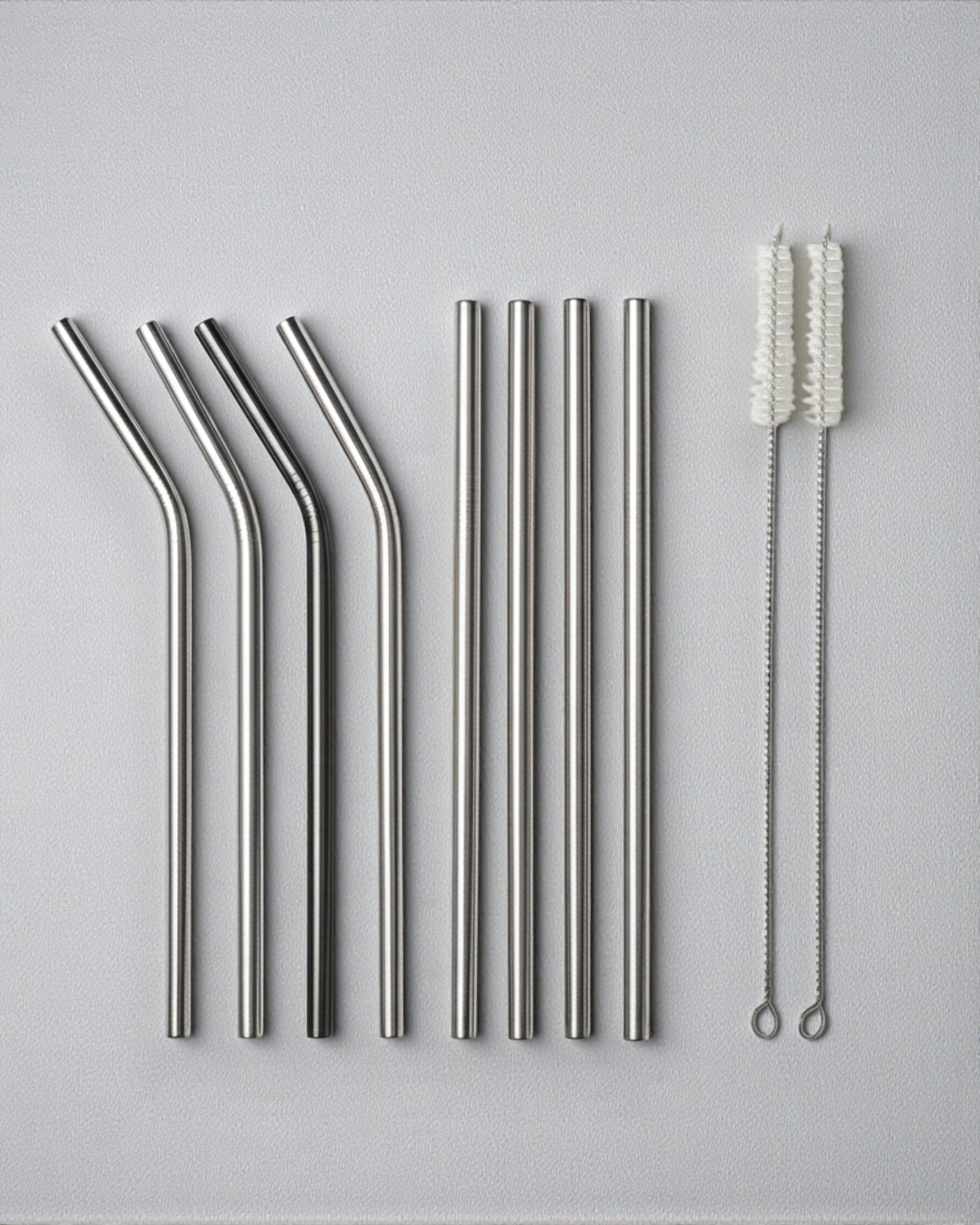 Pack de 8 sorbetes de acero inoxidable