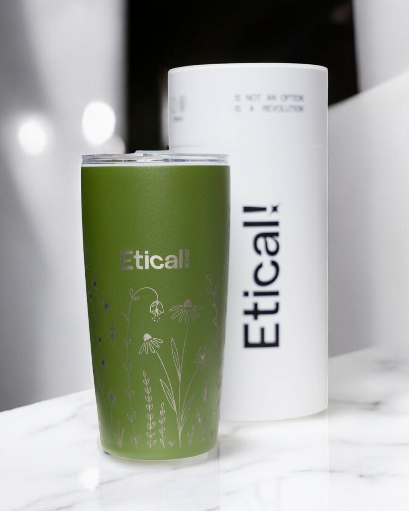 Tumbler PRO 590ml - Colección Jardín Verde Olivo