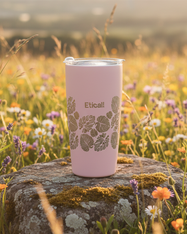 Tumbler PRO 590ml - Colección Monstera ROSADO