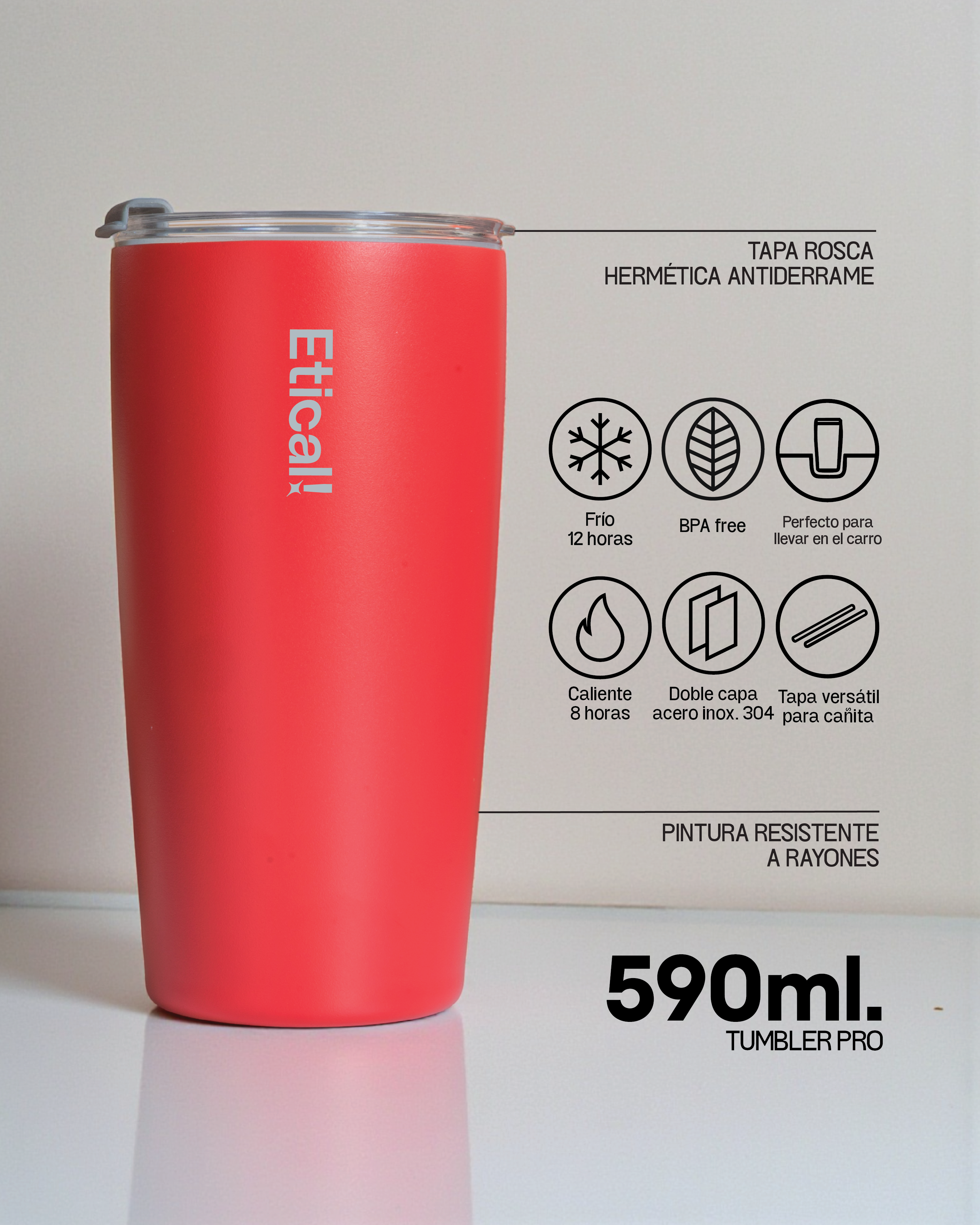 Tumbler PRO 590ml Amapola