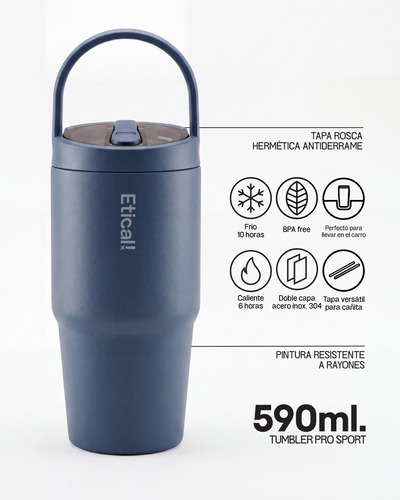 Tumbler PRO SPORT 590ml Azul noche