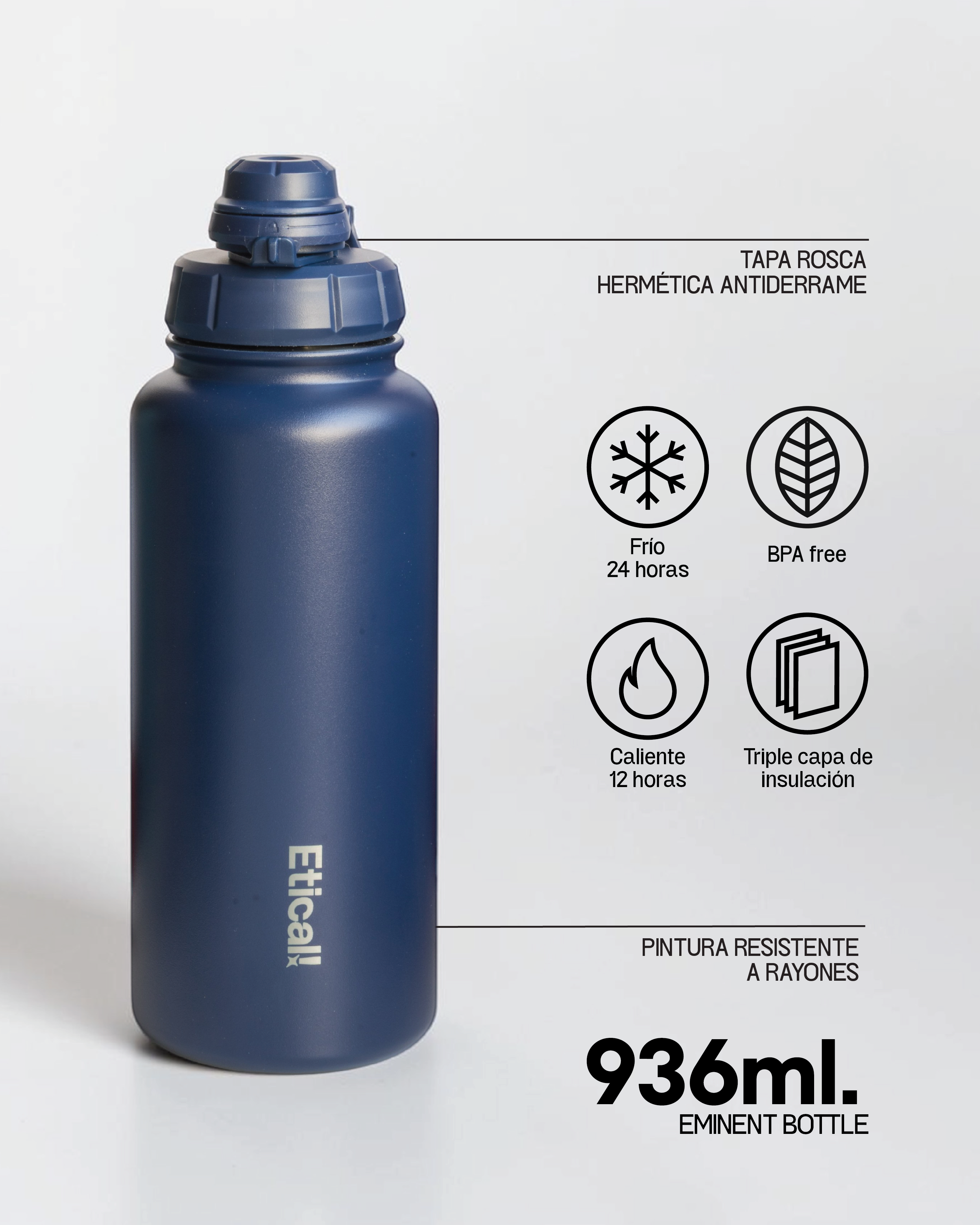 EMINENT Etical Sport Bottle 936ml Azul Noche