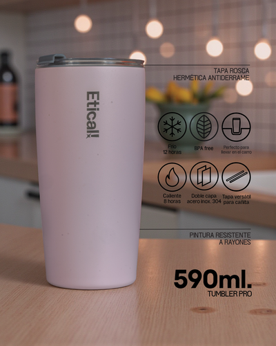 Tumbler PRO 590ml Rosa Light