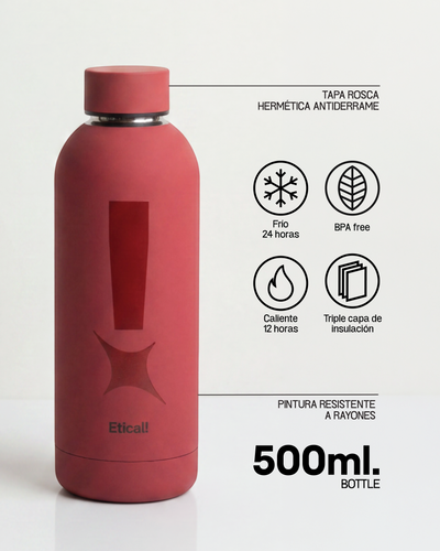 Etical Bottle Dark Red 500ml