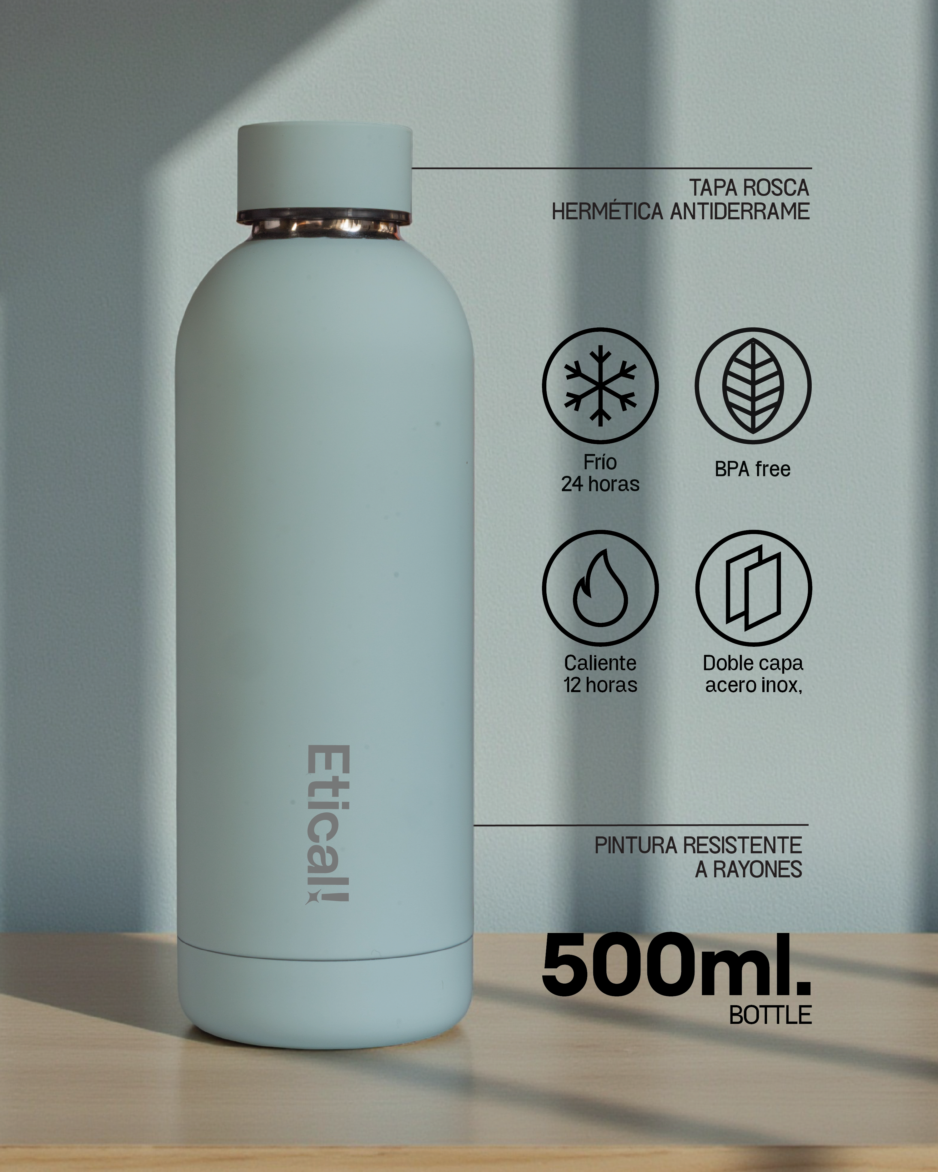 Etical Bottle 500ml Menta