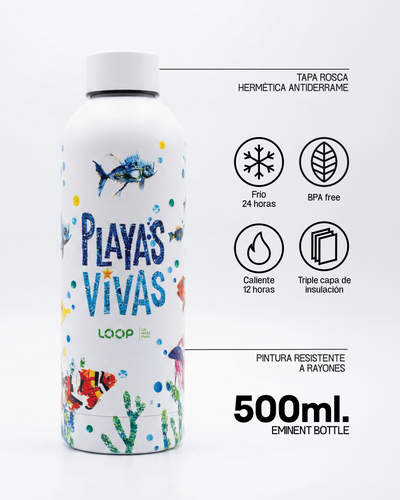 Etical EMINENT Bottle 500ml "PLAYAS VIVAS" - SOLIDARIO