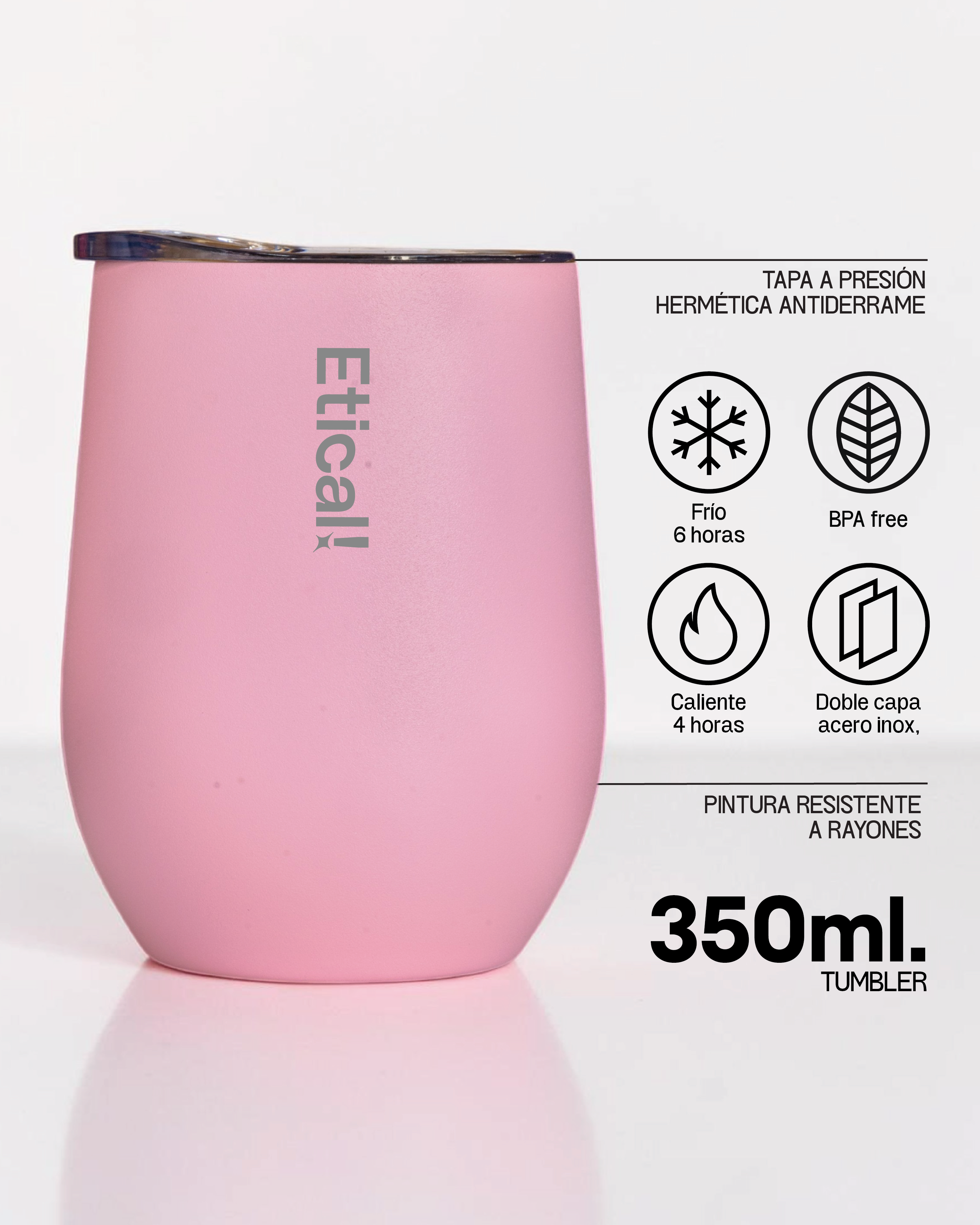 Etical Tumbler Rosa 350ml