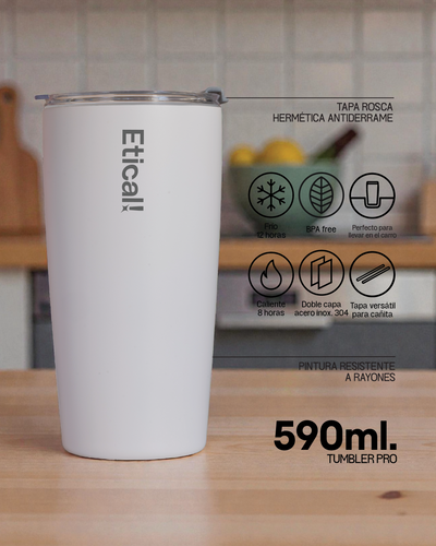 Tumbler PRO 590ml Blanco Artic