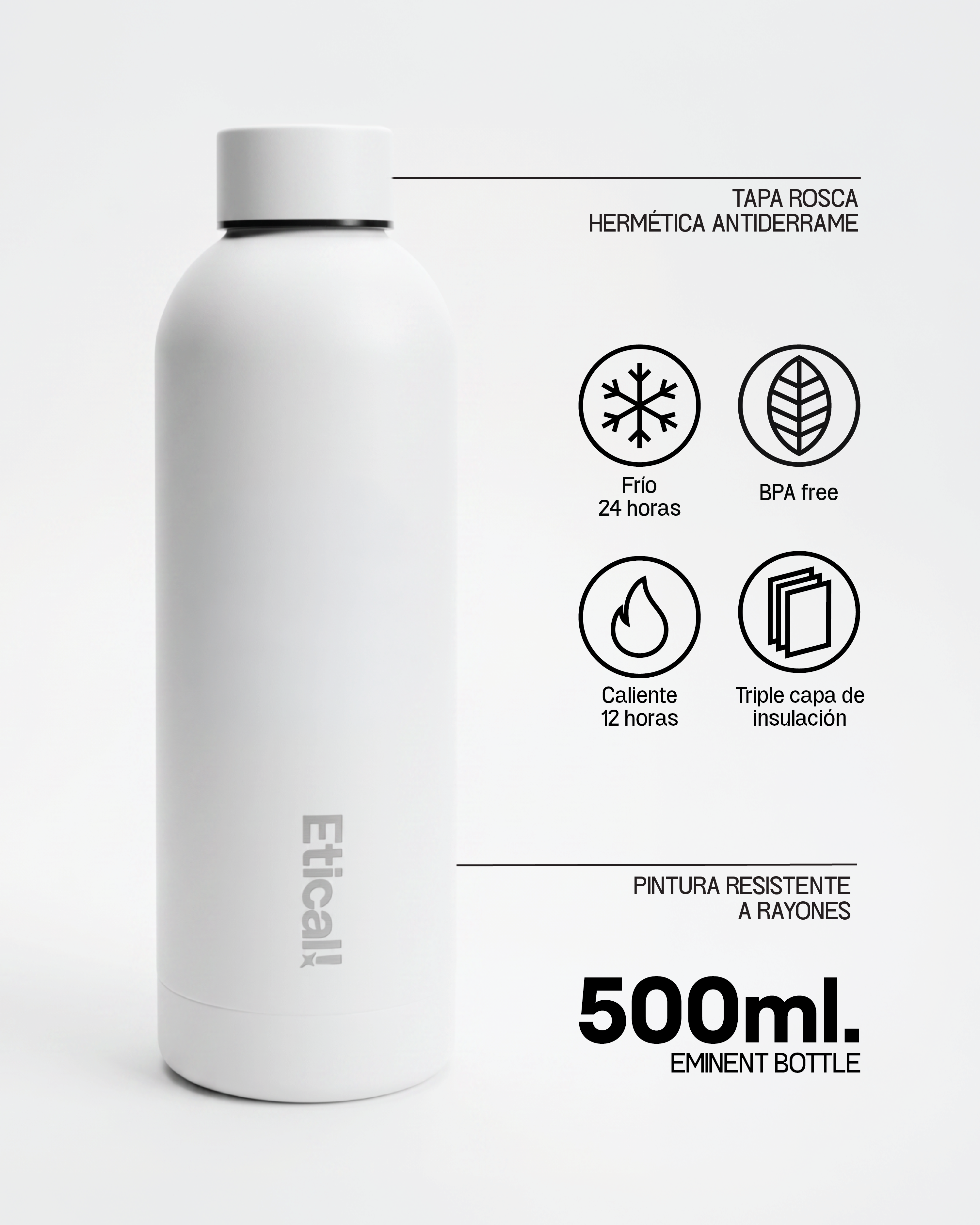 Etical EMINENT Bottle 500ml Blanco Artic