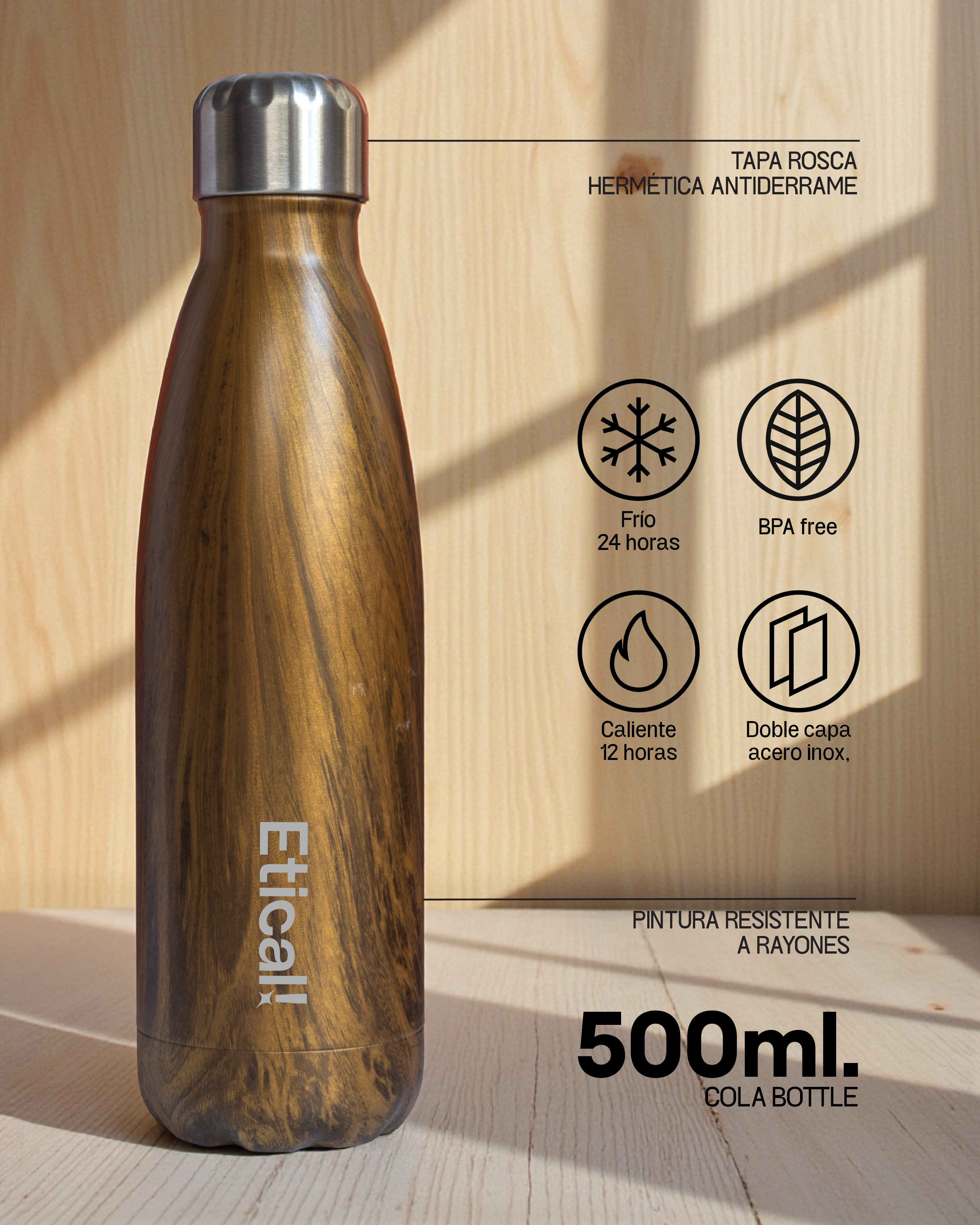 Cola Bottle Woody 500ml