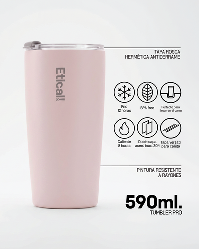 Tumbler PRO 590ml Rosa Light