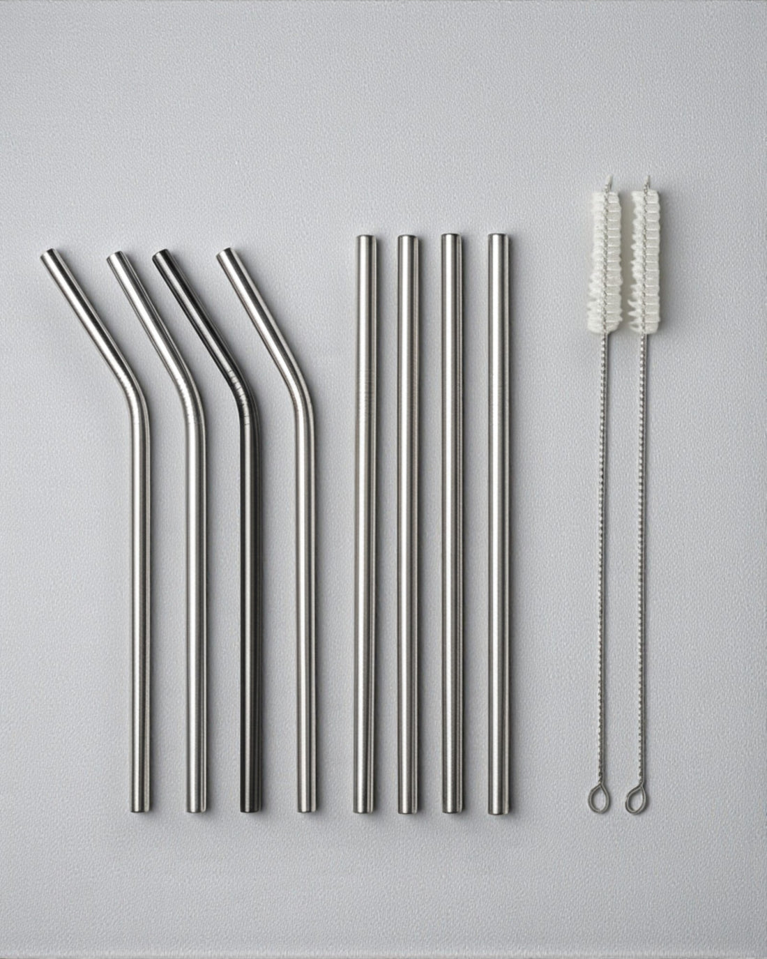 Pack de 8 sorbetes de acero inoxidable