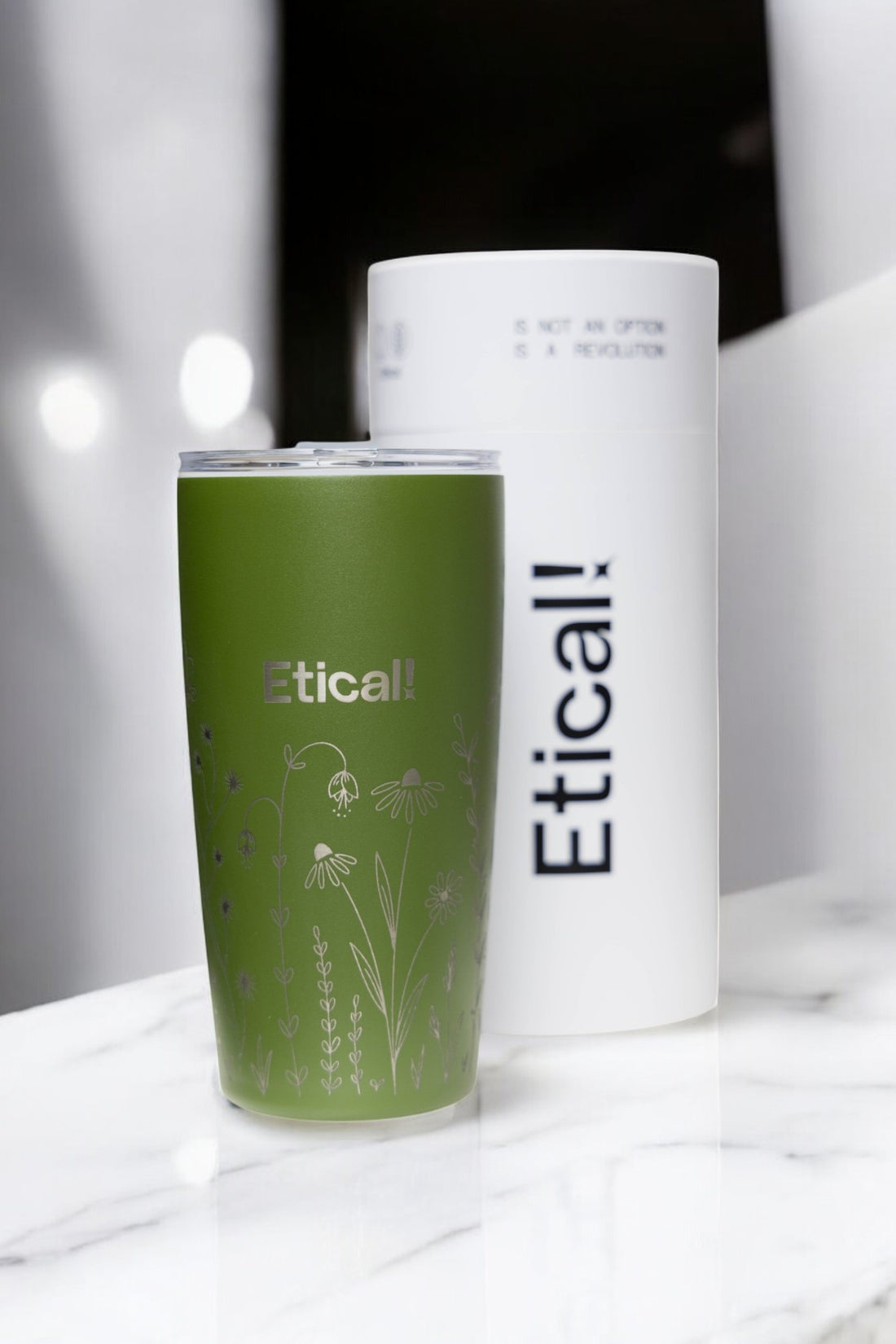 Tumbler PRO 590ml - Colección Jardín Verde Olivo
