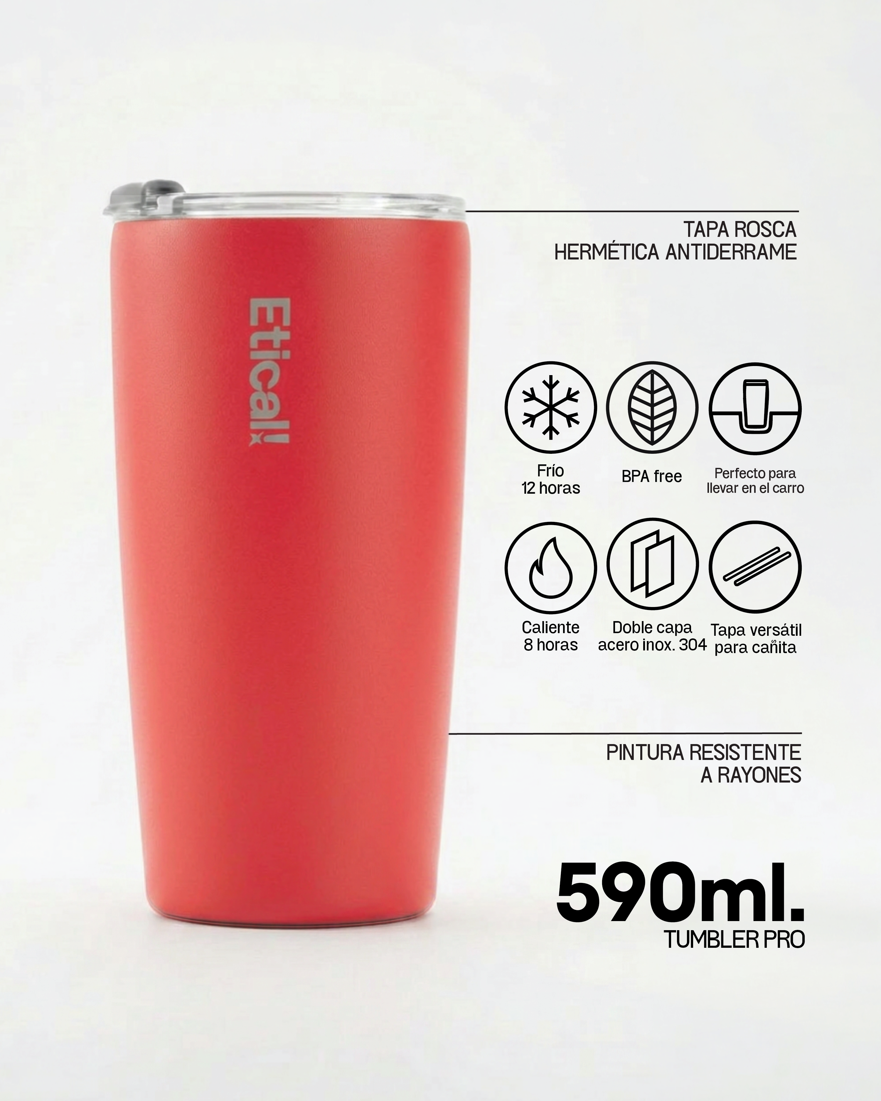 Tumbler PRO 590ml Amapola