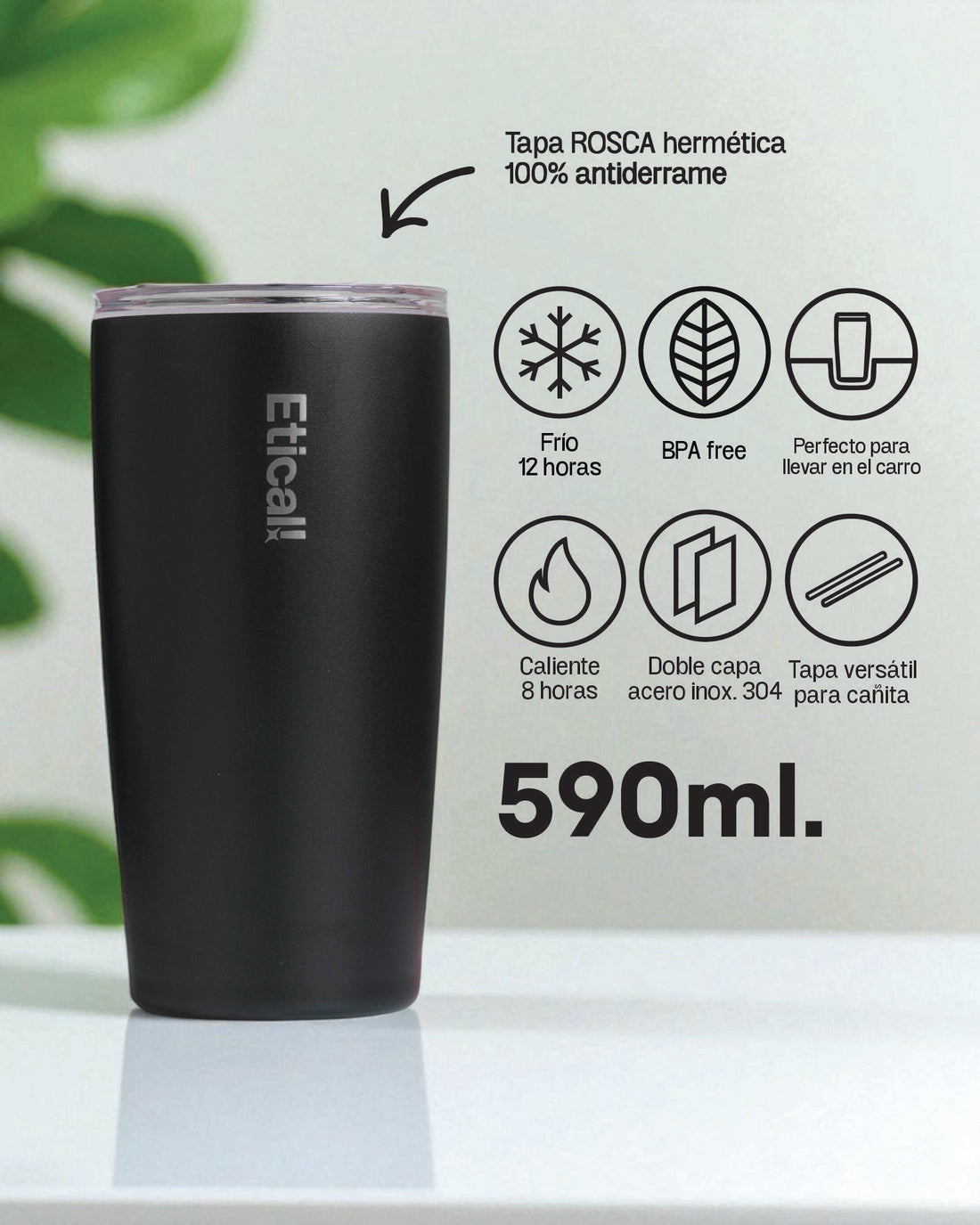 Tumbler PRO 590ml Ebony