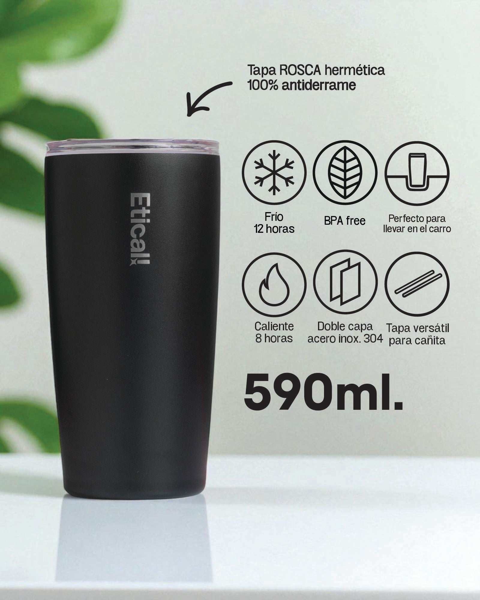 Tumbler PRO 590ml Ebony