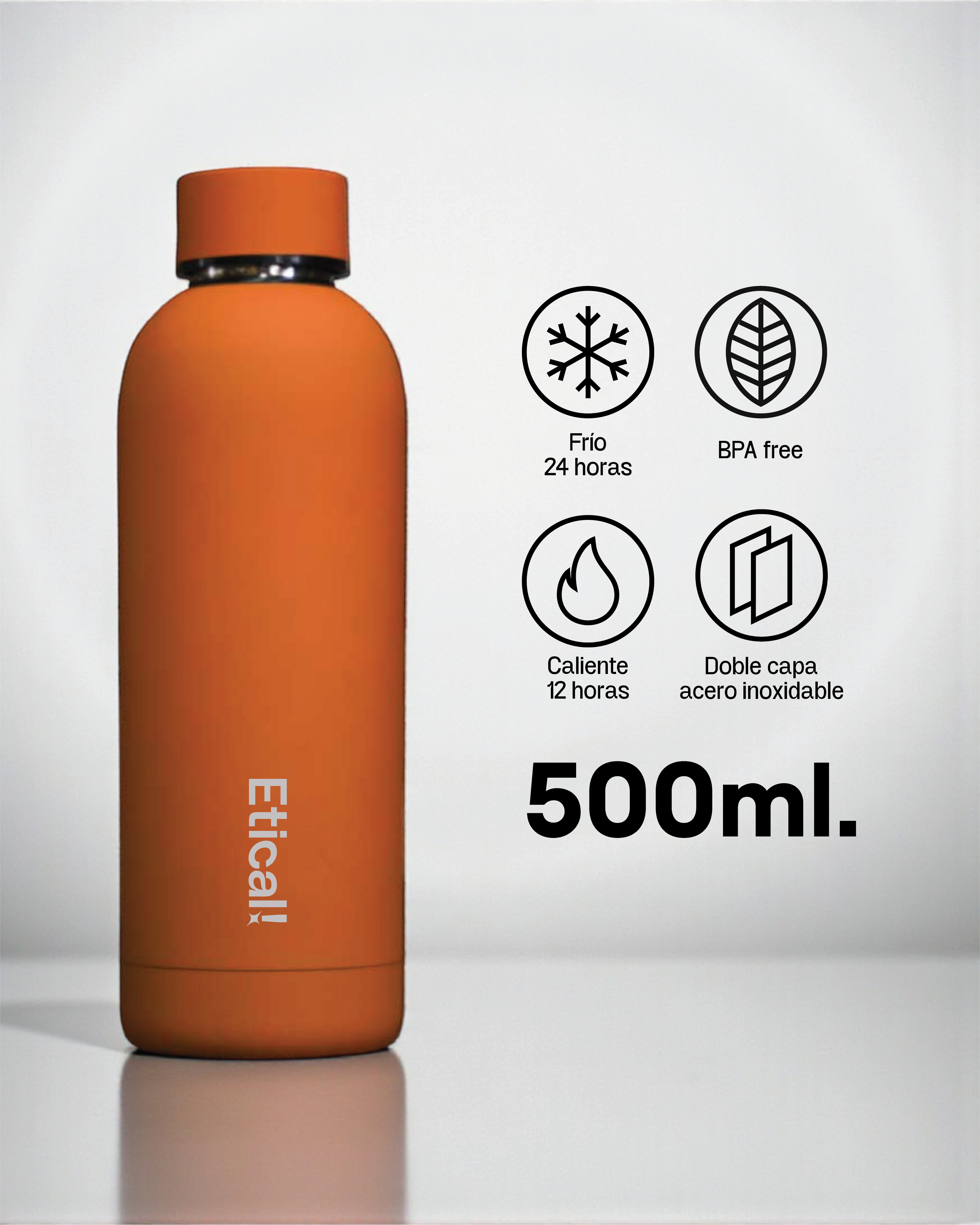Etical Bottle 500ml Naranja