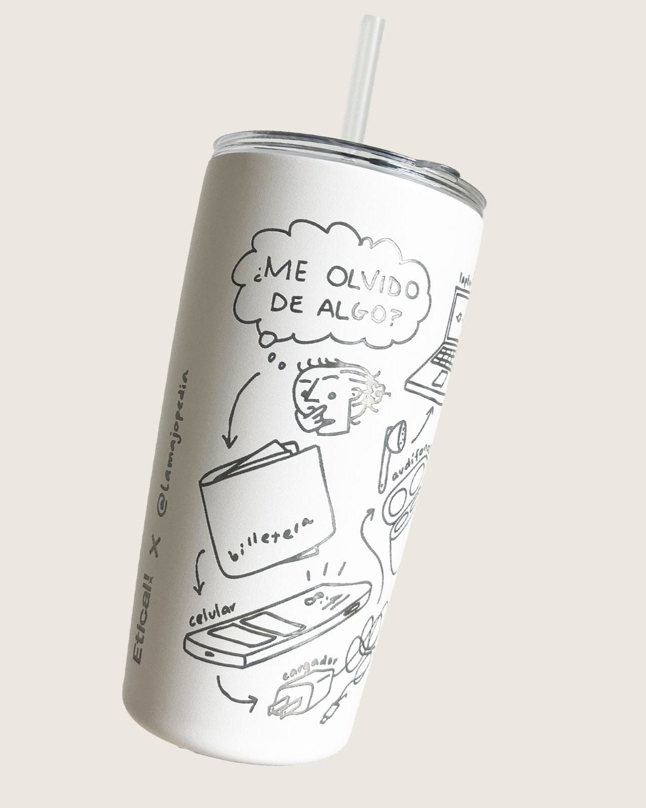 LA MAJOPEDIA - Tumbler PRO 590ml "Vaso Olvidadizo" - EDICIÓN LIMITADA