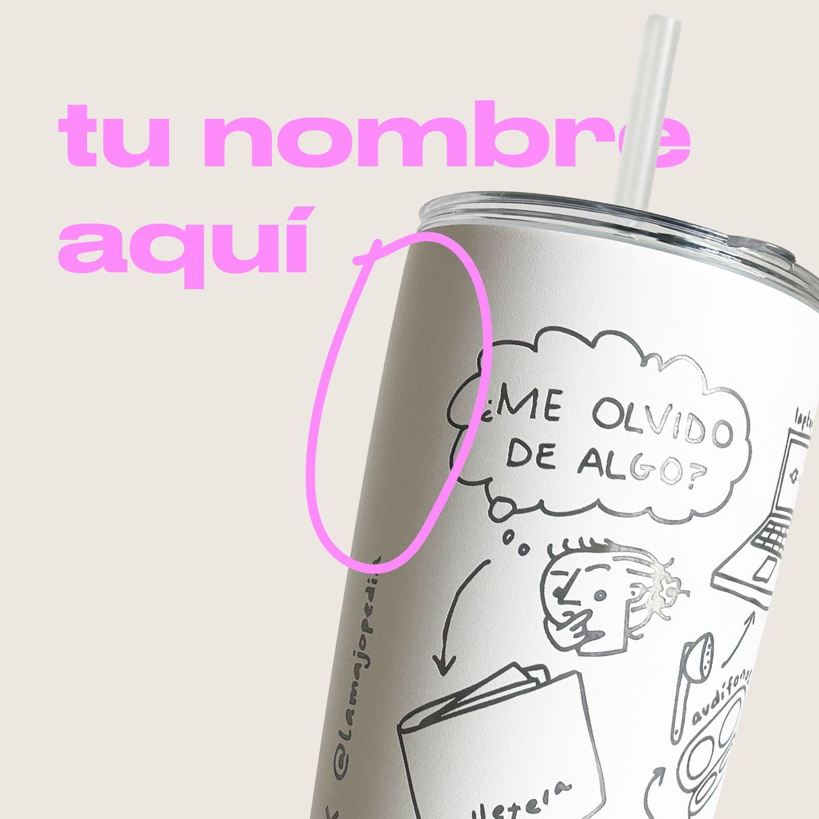 LA MAJOPEDIA - Tumbler PRO 590ml "Vaso Olvidadizo" - EDICIÓN LIMITADA