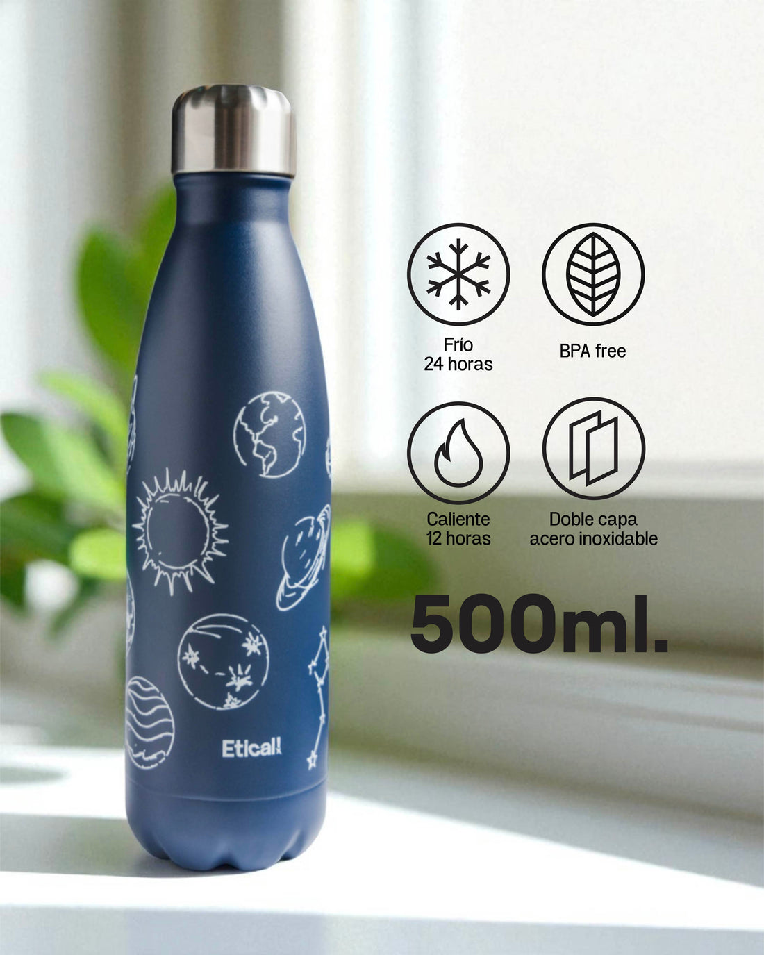 Cola Bottle Azul Noche 500ml Sideral