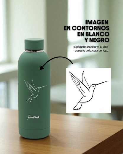 Etical Bottle &quot;ENJOY THE DARK SIDE&quot; 500ml NEGRO
