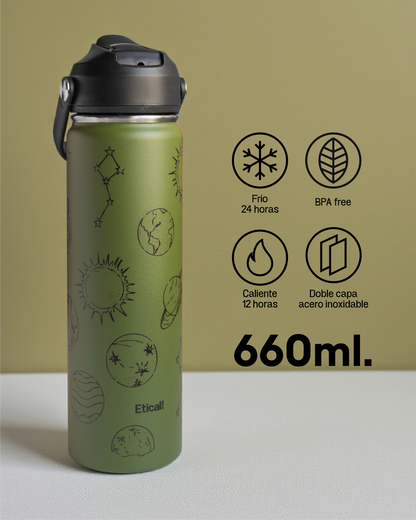 Etical Sport Bottle 660ml Verde Sideral