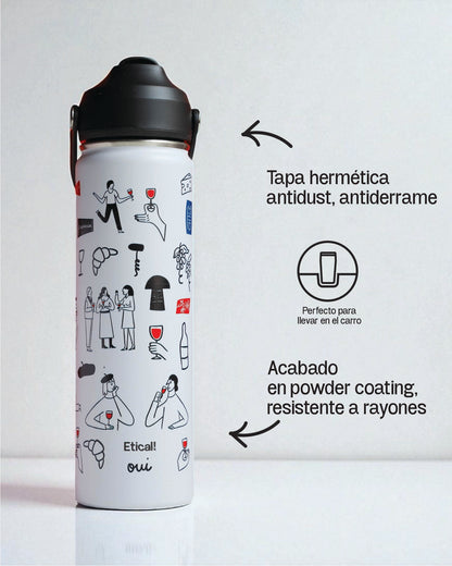 Etical Sport Bottle 660ml Blanco Artic &quot;Très jolie&quot;