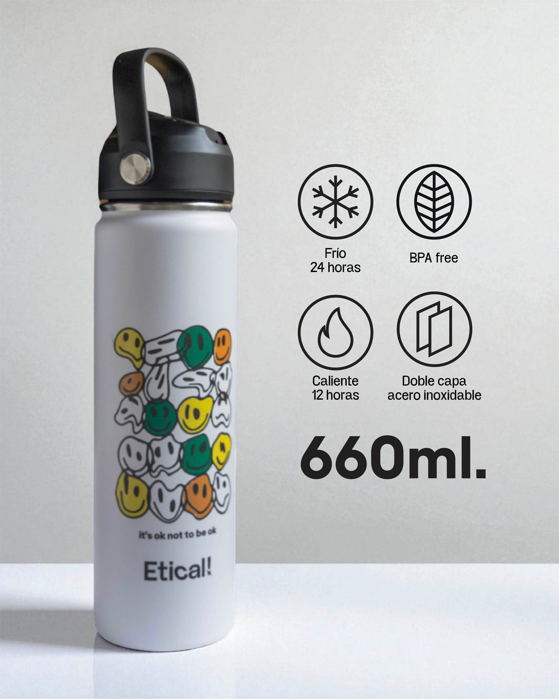Etical Sport Bottle 660ml Blanco Artic &quot;It&