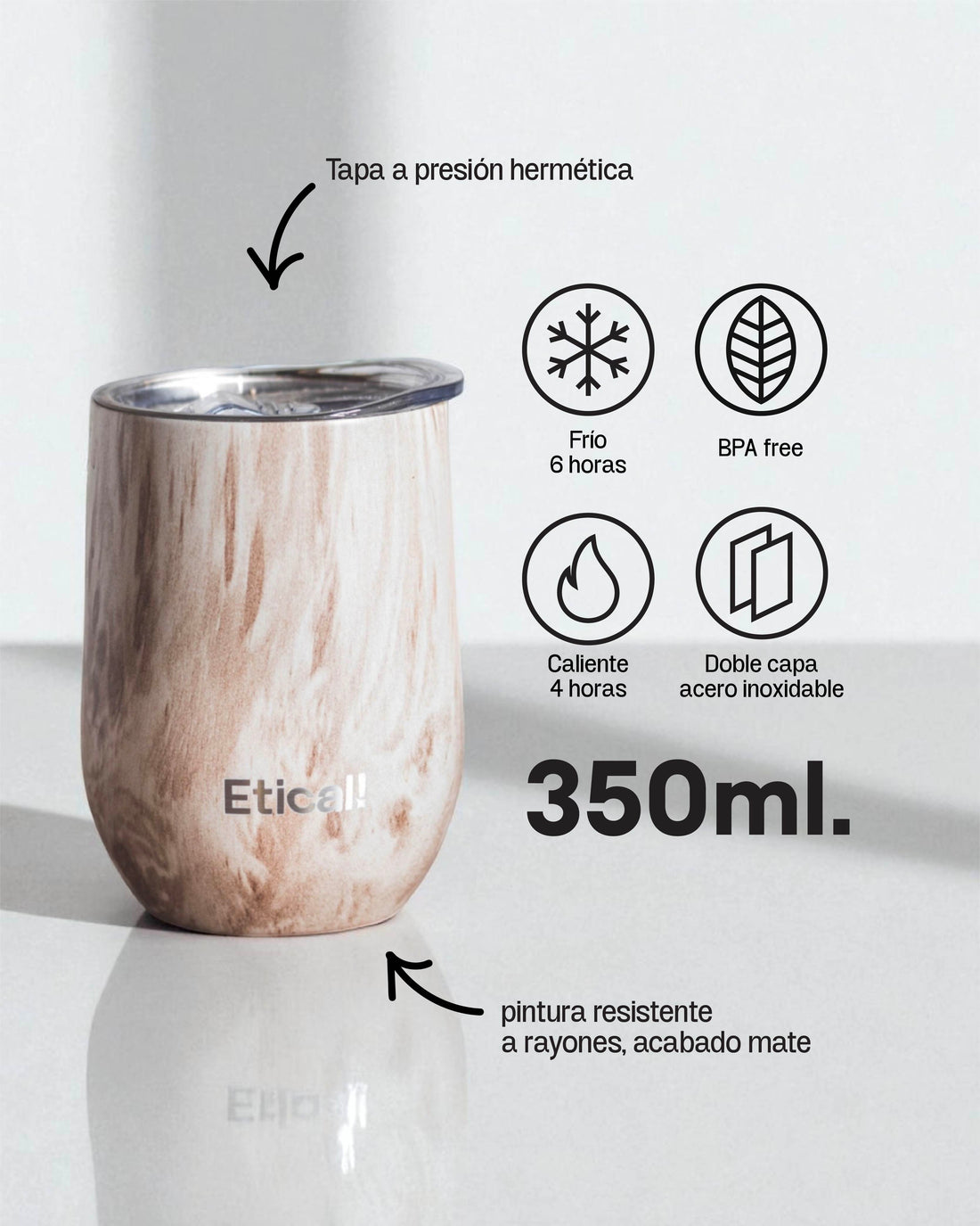 Etical Tumbler Woody Light 350ml