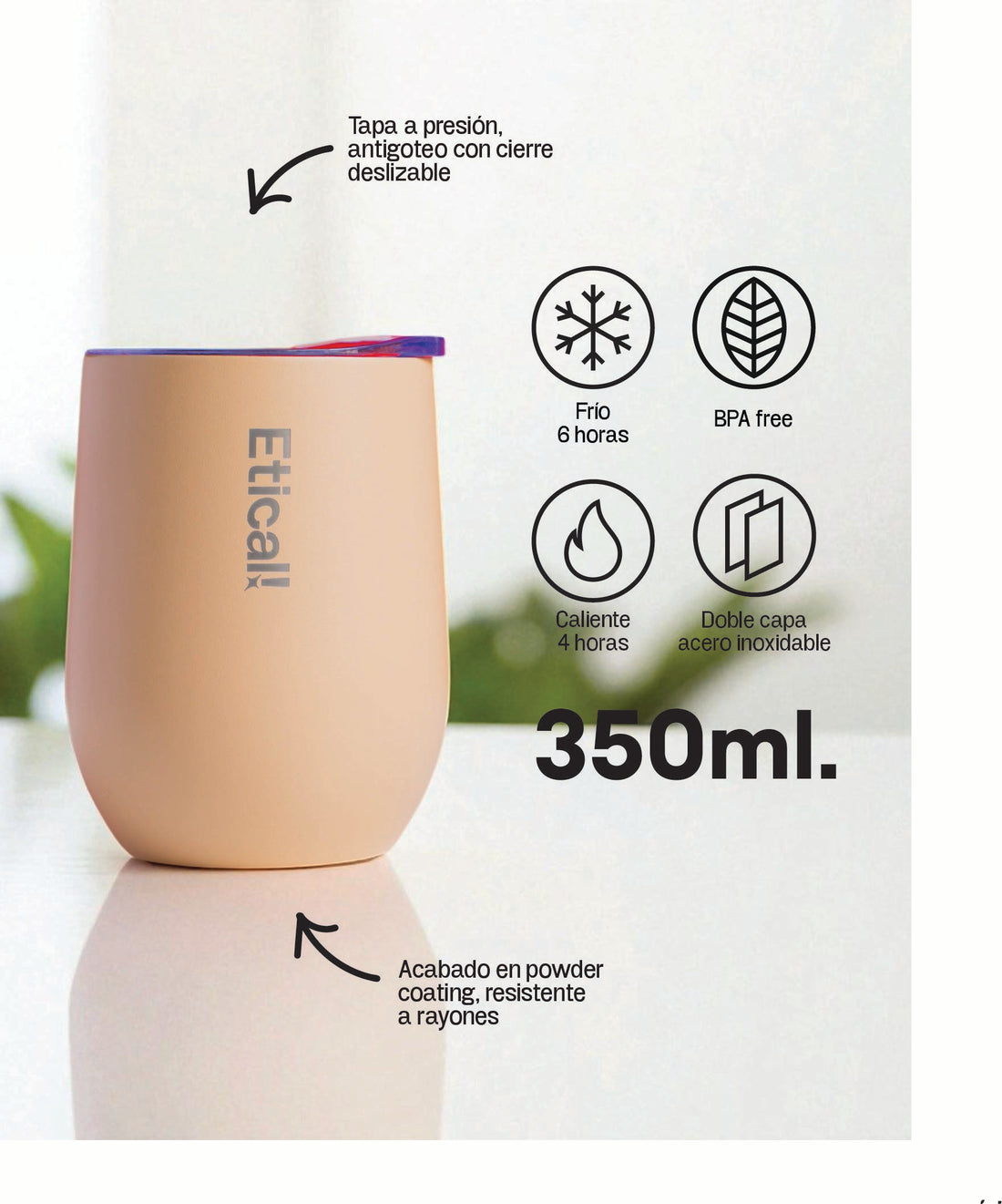 Etical Tumbler Creamy 350ml