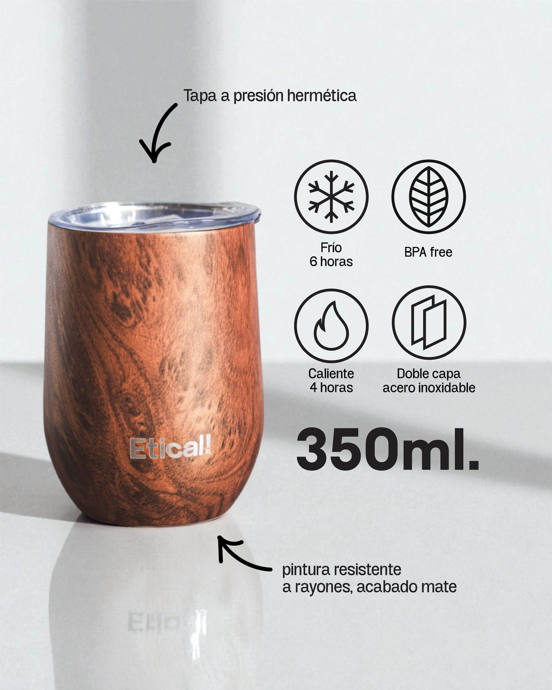 Etical Tumbler Woody 350ml