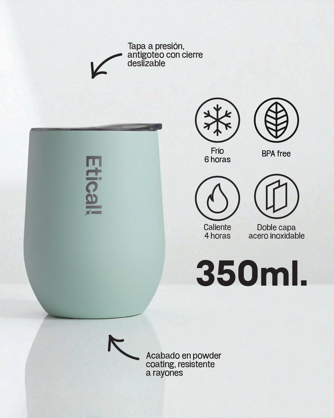 Etical Tumbler Menta 350ml