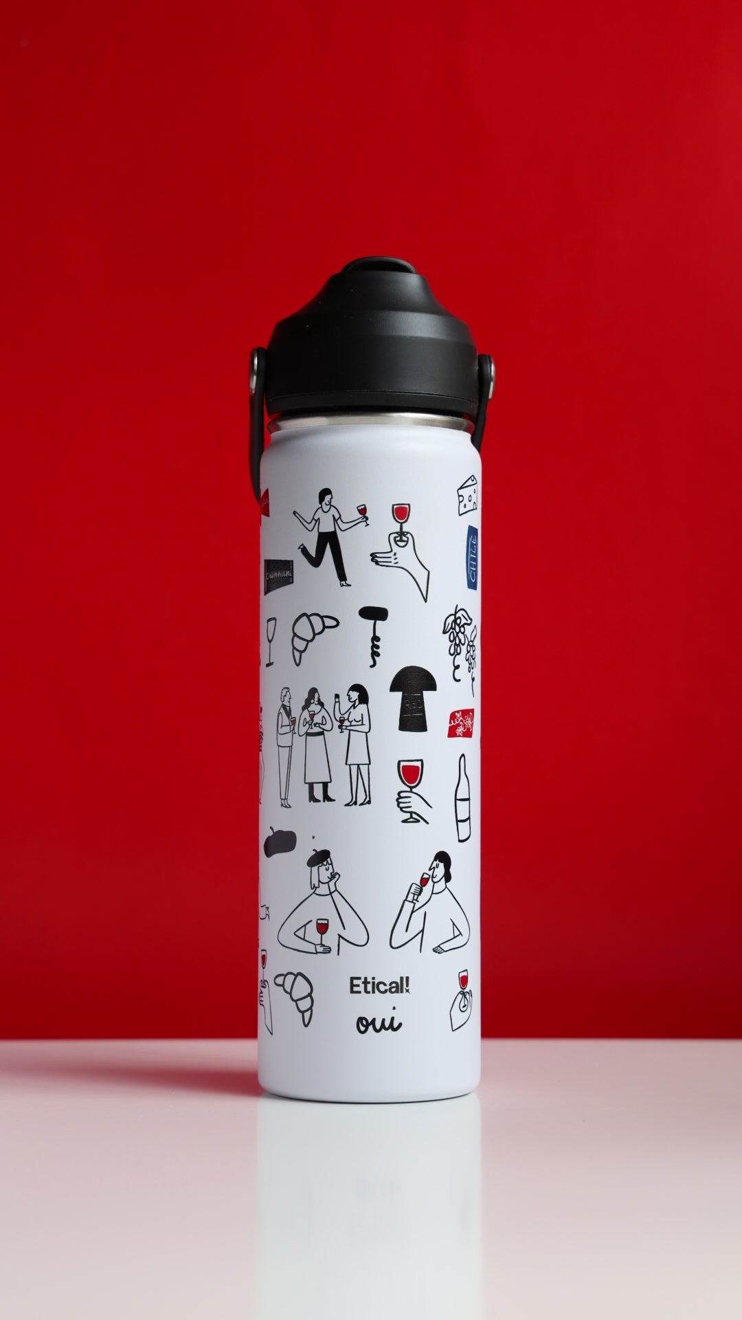 Cargar video: Etical Sport Bottle 660ml Blanco Artic "Très jolie"