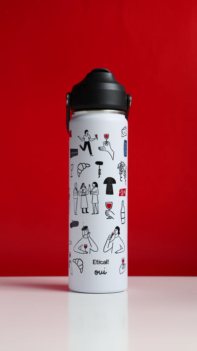 Etical Sport Bottle 660ml Blanco Artic "Très jolie"