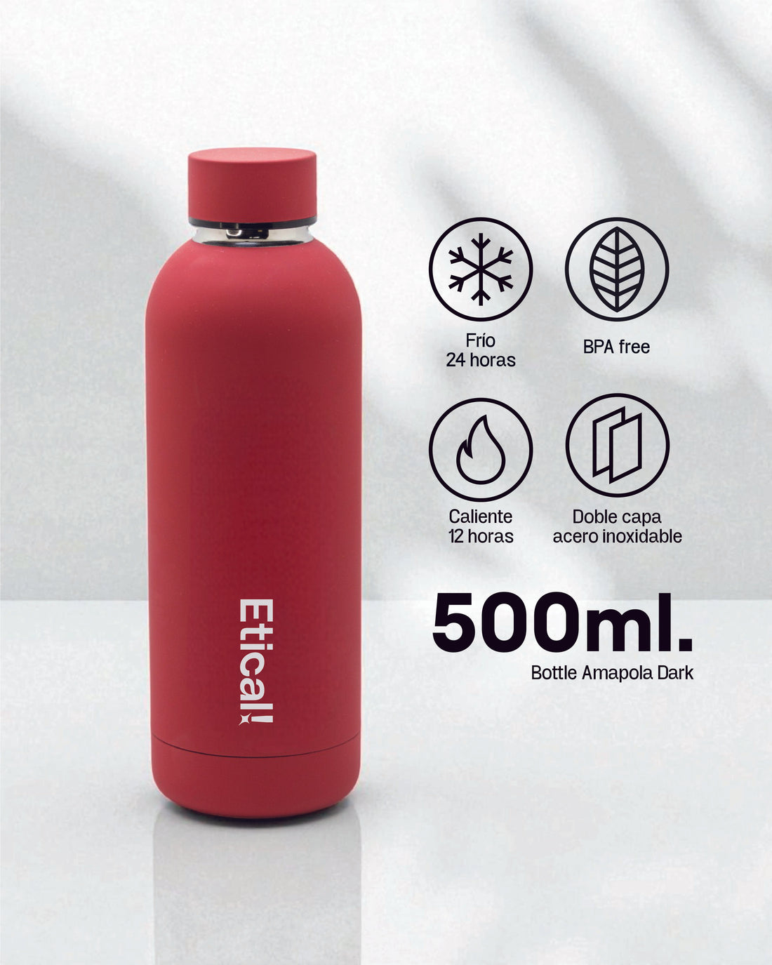 Etical Bottle 500ml Amapola Dark