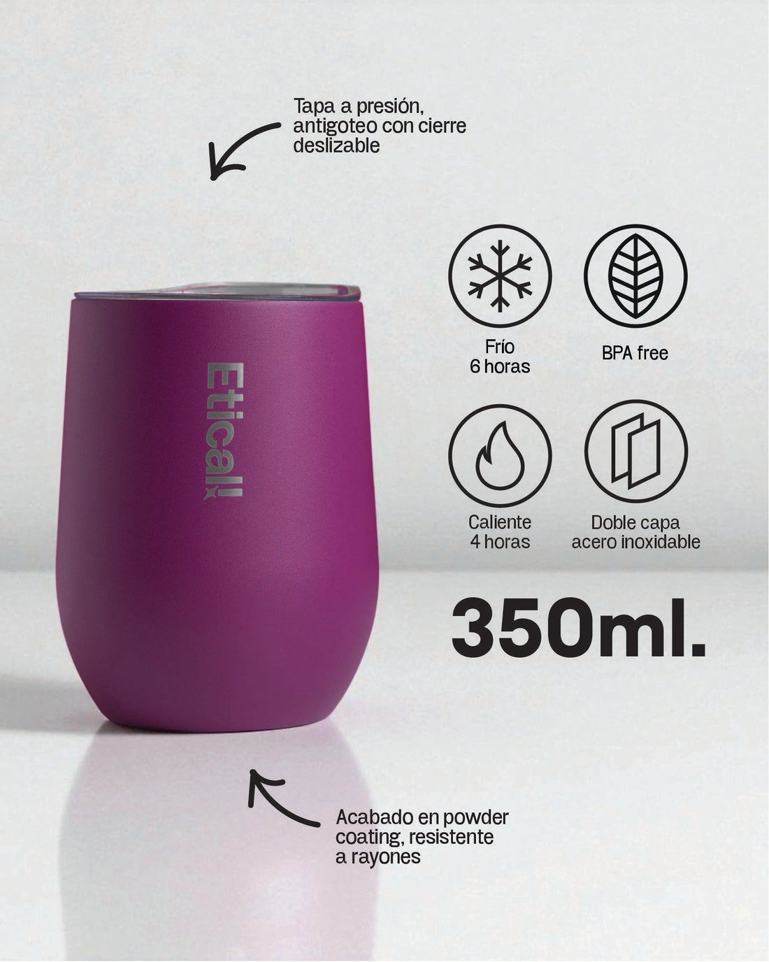 Etical Tumbler Magenta Haze 350ml