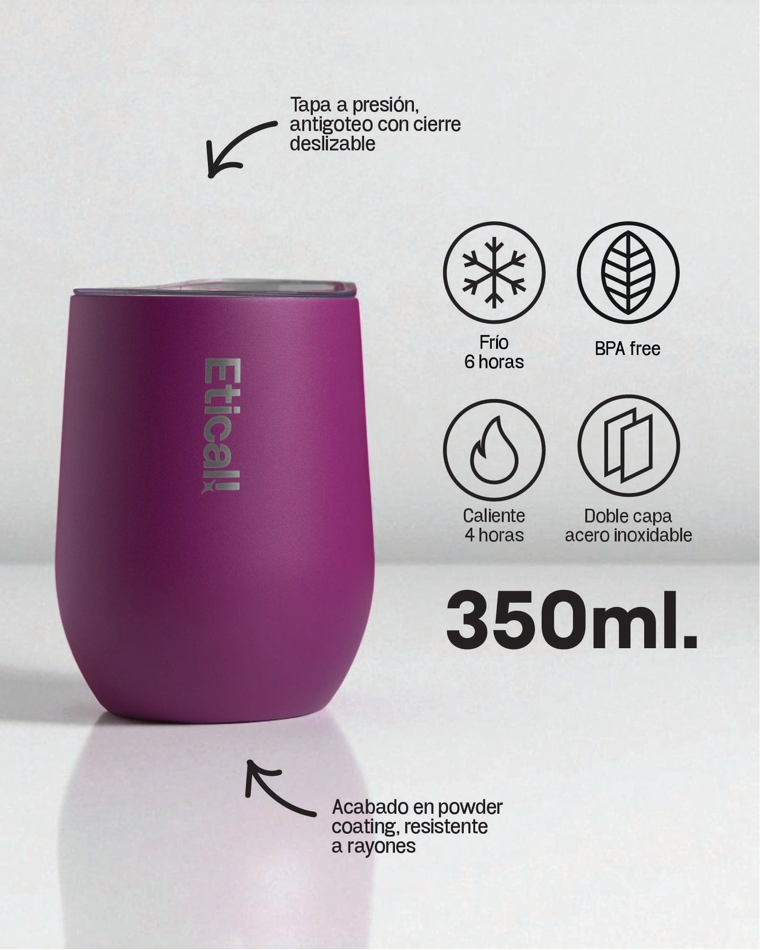Etical Tumbler Magenta Haze 350ml